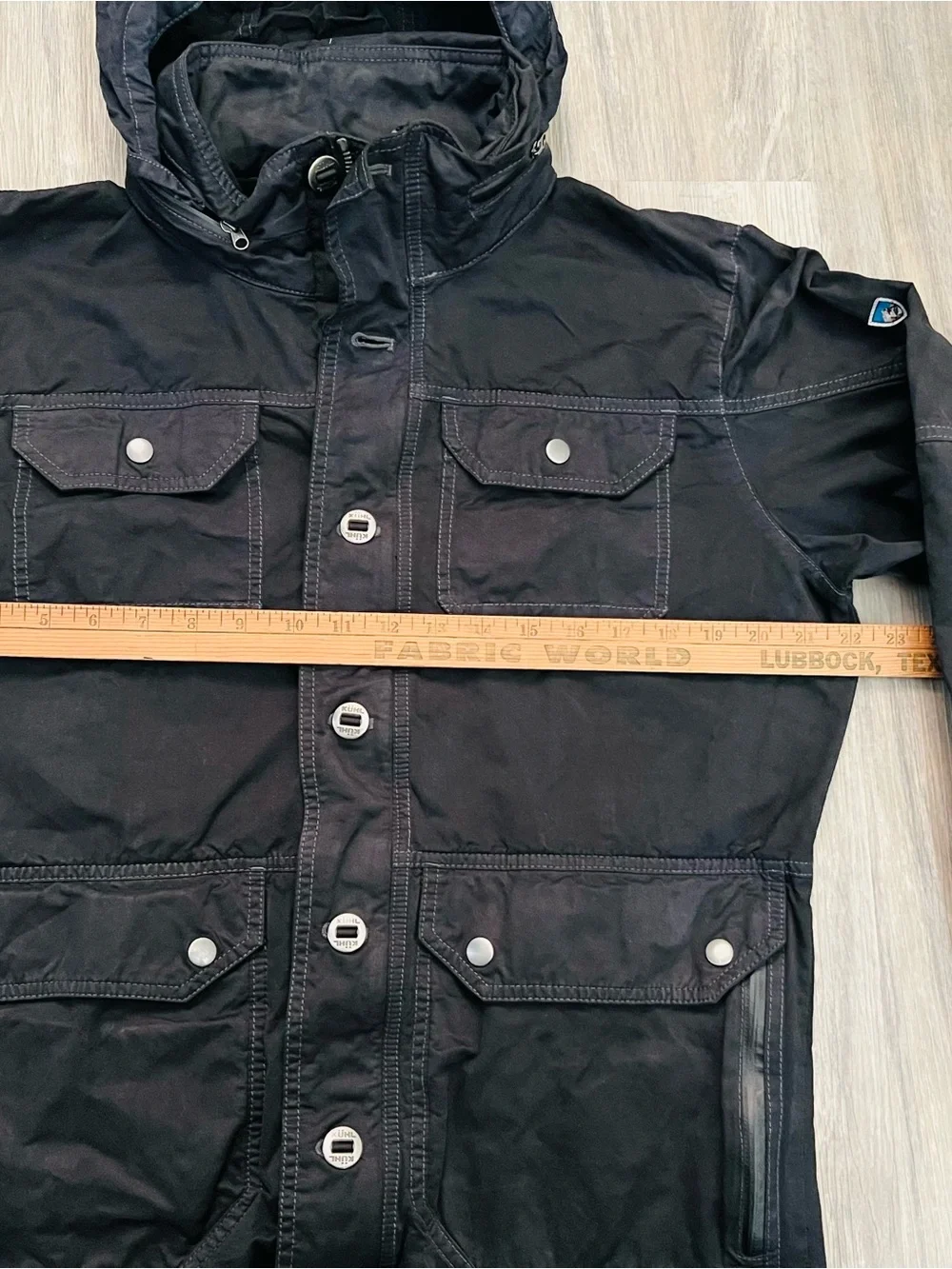 Kuhl Men's Black Military Field Jacketkü Men’s Black Militsry Field Jacket